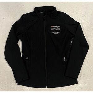 Washington University St Louis Jacket Full Zip Womens M Black School Of Medicine